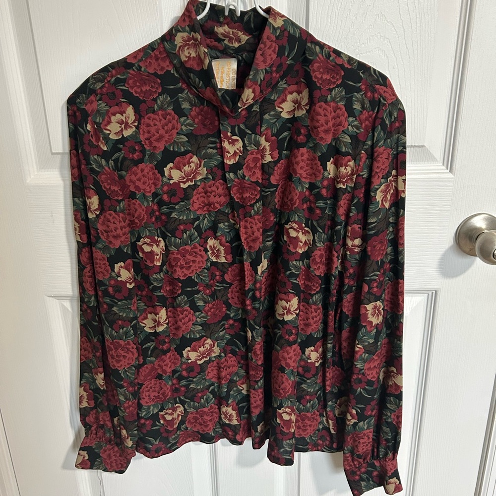 Vintage Country Sophisticates by Pendleton 2 piece skirt and blouse set Size 10